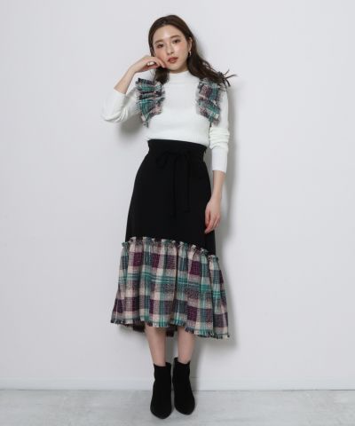 louloute ルルット フェイクファー切替ロングベスト louloute(ルルット)公式通販｜フェイクファー切替ロングベスト