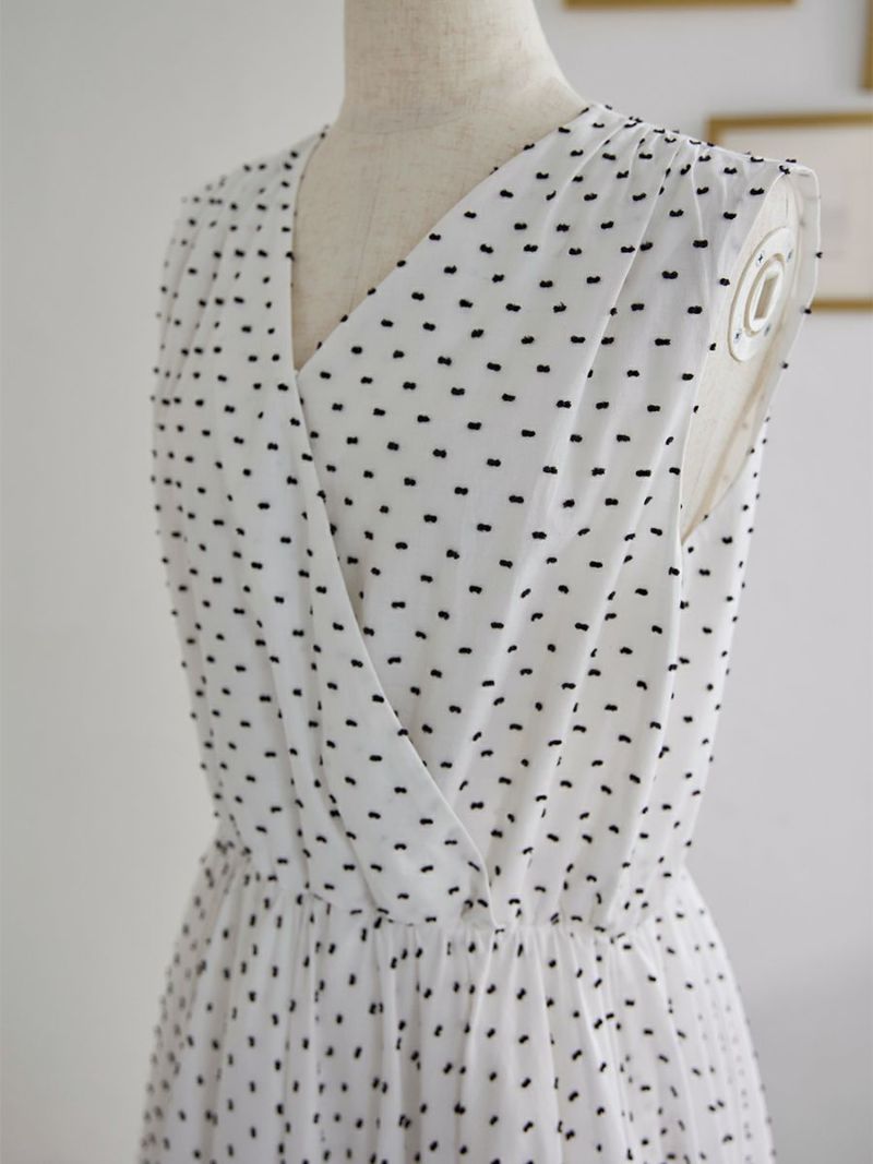 efla(エフラ)公式通販｜ドット柄ティアードボリュームワンピース