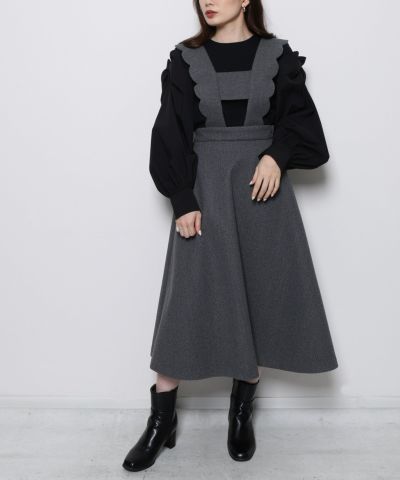 「美品」ヴェロフォンナ　アキロンコラボ3WAYボリュームスリーブブラウス ヴェロフォンナ アキロンコラボ3WAYボリュームスリーブブラウス