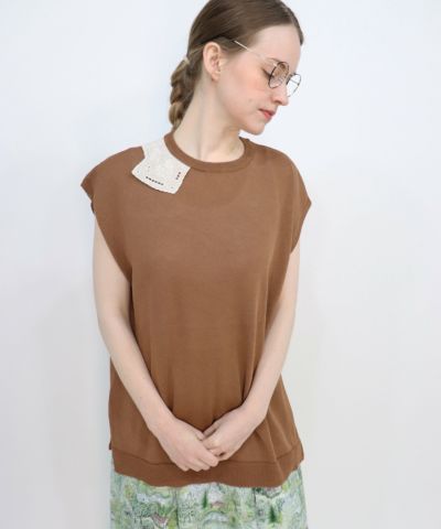 BEAMS HEART｜カタアゼ ビッグ クルーネック ニット 25SS