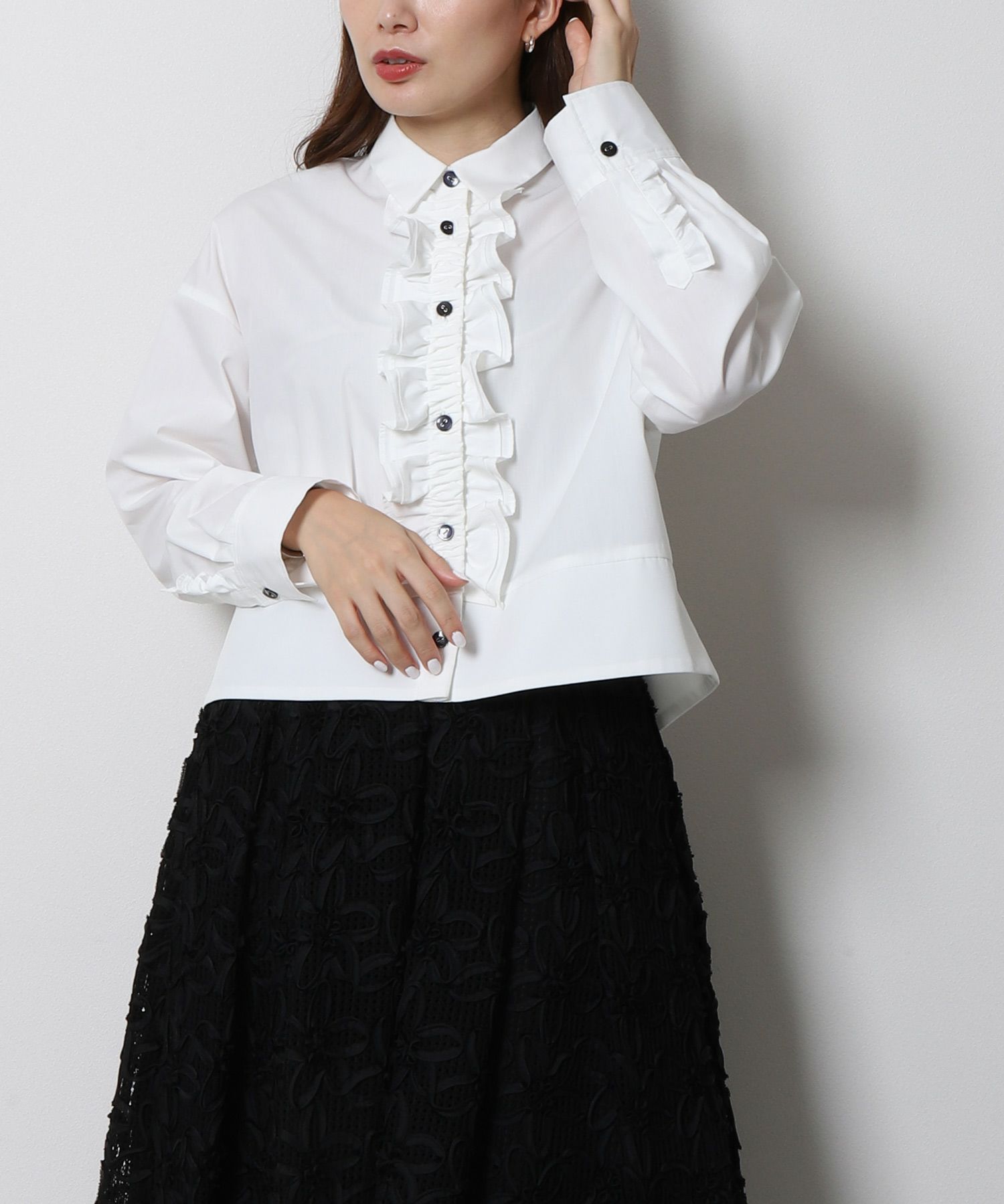 Re.Verofonna ヴェロフォンナのジャカードバックリボンブラウス （Re 