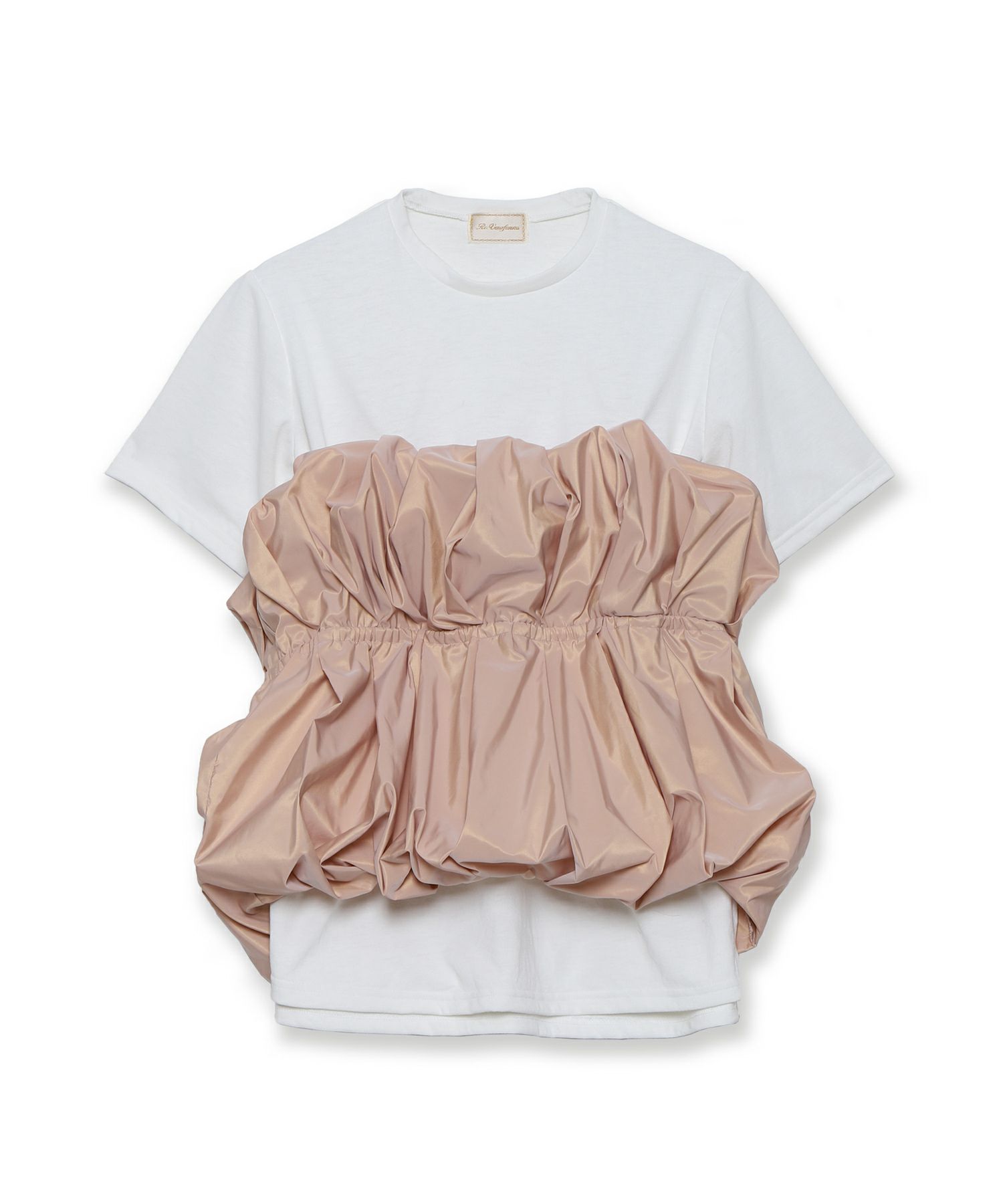 Re.Verofonna 凋ん ヴェロフォンナ バックフリル長袖カットソー キャメル 