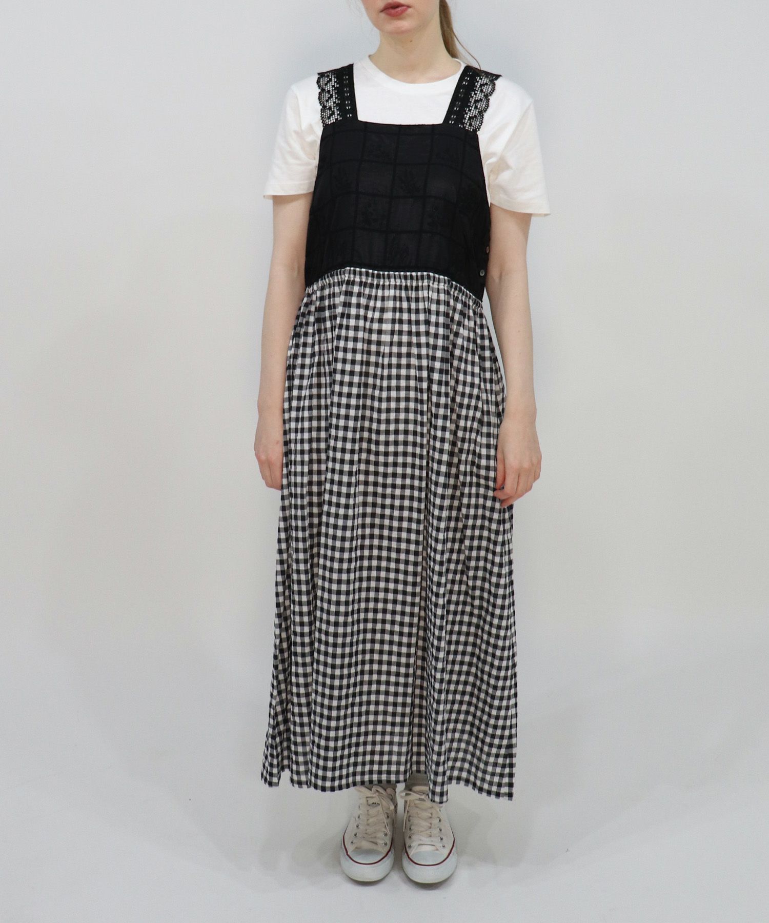 haupia(ハウピア)公式通販｜窓辺は小さなギャラリー【肩レースワンピース】 